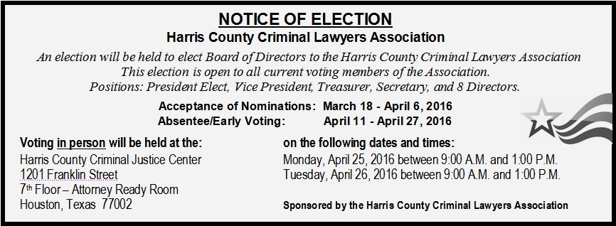 HCCLA Board of Directors Election