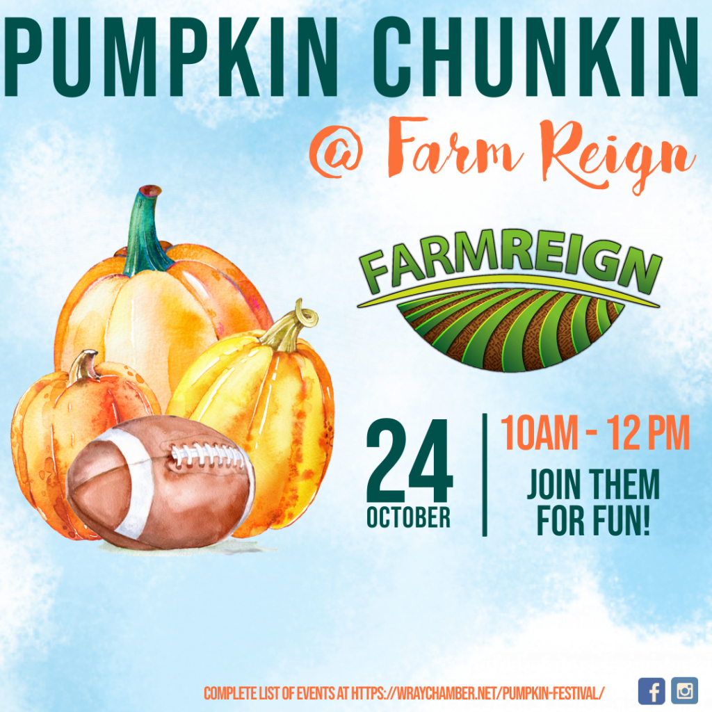 Pumpkin Chunkin Farm Reign Wray Chamber of Commerce, Wray, Colorado