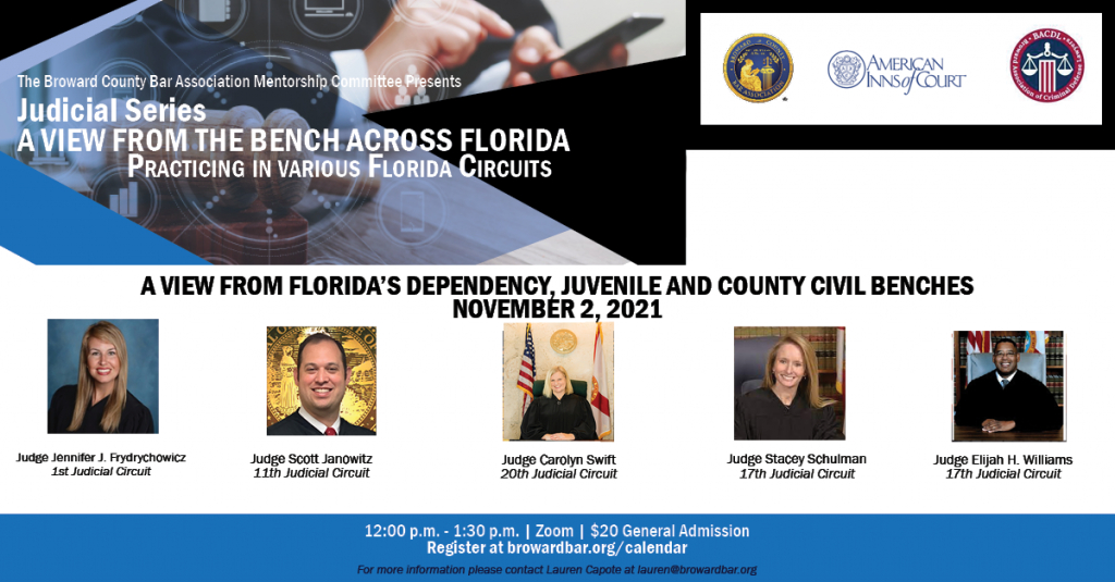 A View from Florida's Dependency, Juvenile And County Civil Benches (Part 1) A View from Florida's Dependency, Juvenile And County Civil Benches (Part 1)