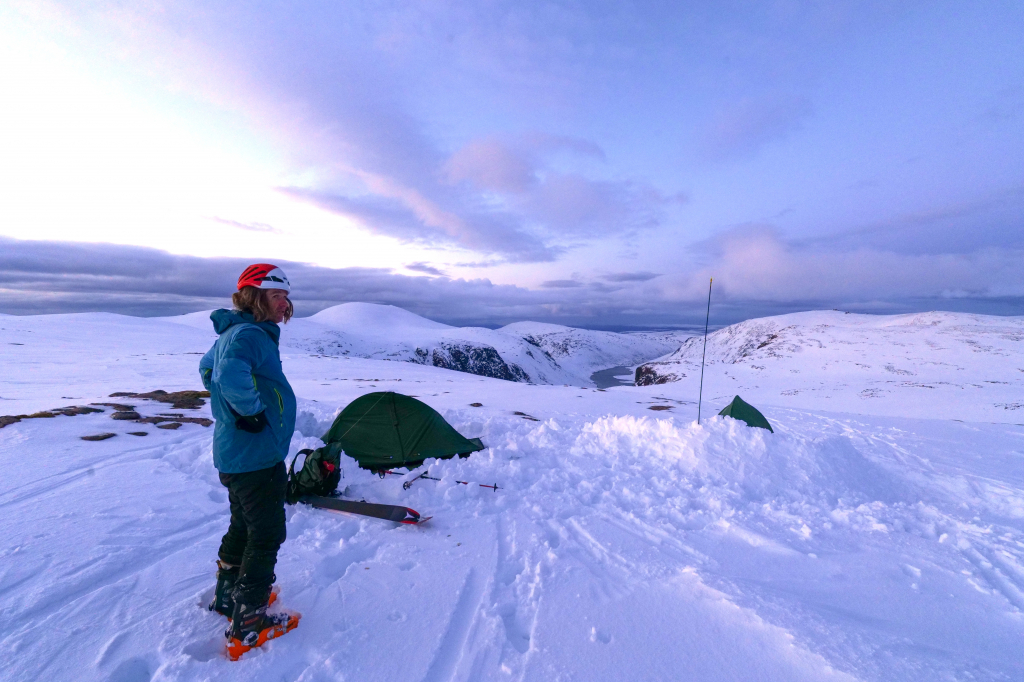 A snow camp or winter bothy/ski adventure into the Cairngorms