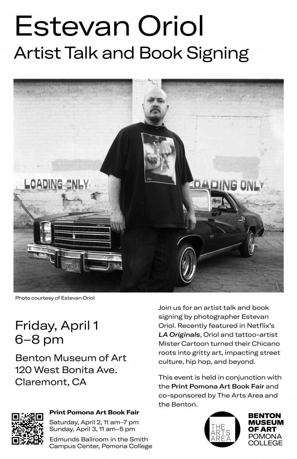 Estevan Oriol Artist Talk and Book Signing