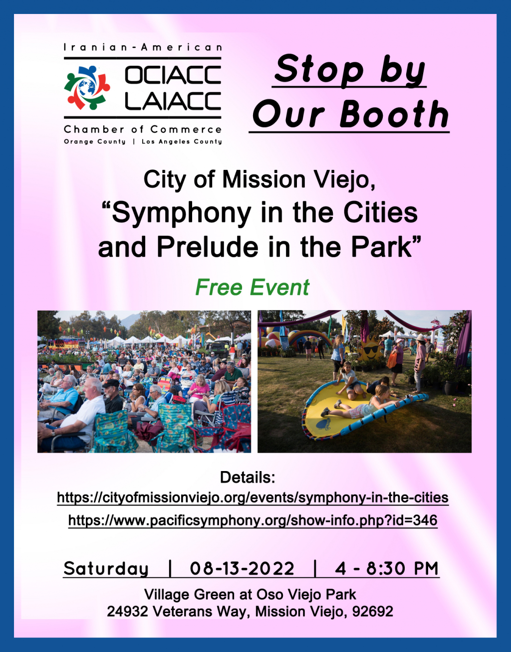 Symphony in the Cities and Prelude in the Park, Mission Viejo, 8-13-22, 4 PM