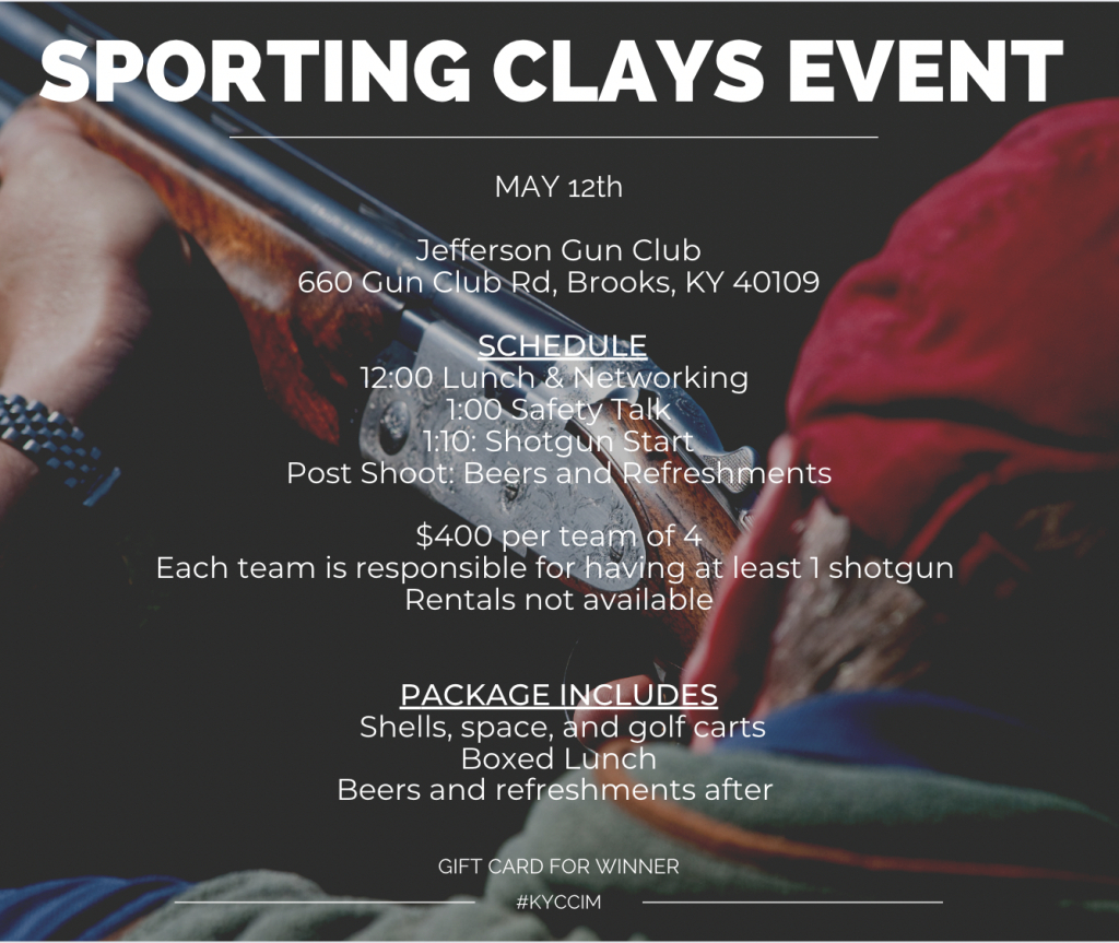 Sporting Clays Event RESCHEDULED for JULY 14 KYCCIM