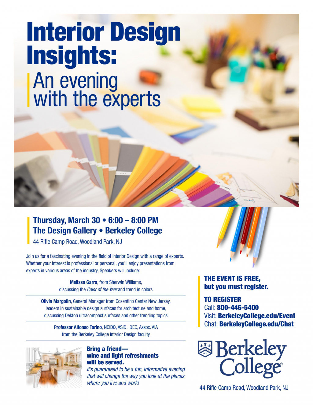 Interior Design Insights: An Evening with the Experts hosted by Berkeley  College
