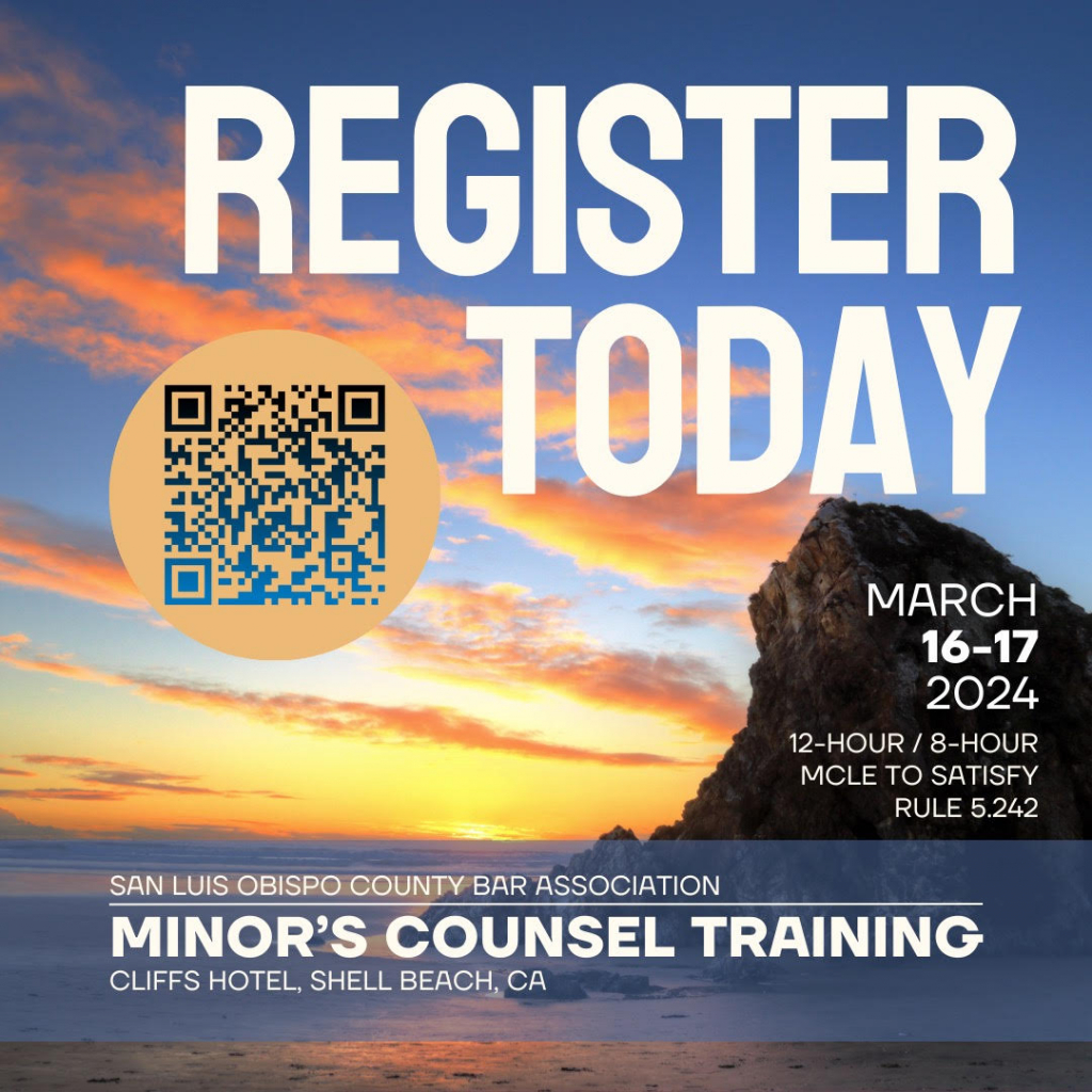 SLOCBA 8th Annual Minor's Counsel Training - TWO DAY EVENT