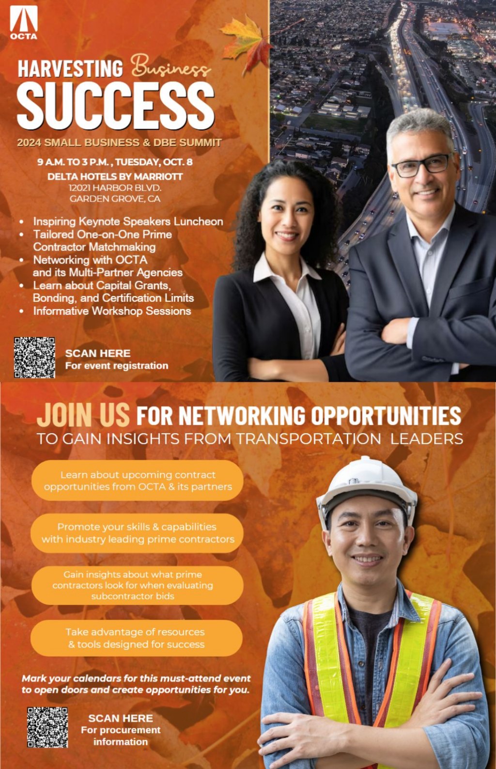 Harvesting Business Success - OCTA SB/DBE Summit