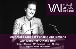Image for An Artist's Guide to Funding Applications with Dr Marianne O'Kane Boal
