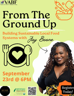 Image for VABF WEBINAR WITH JAY BOONE - Building Sustainable Local Food SystemsREGISTER TODAY FOR THIS WEBINAR!