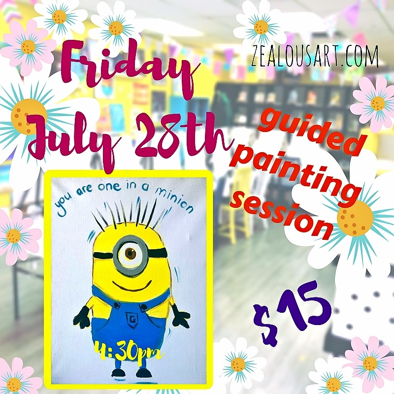 Kids can Pain Paint Night at the