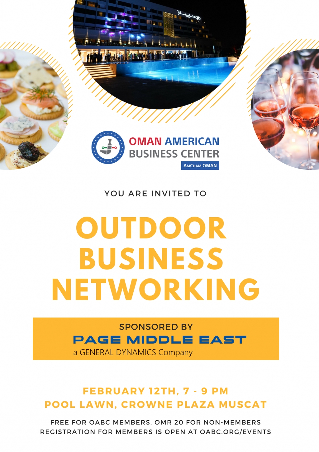 Outdoor Networking Event, sponsored by Page Middle East, a General Dynamics Company Oman