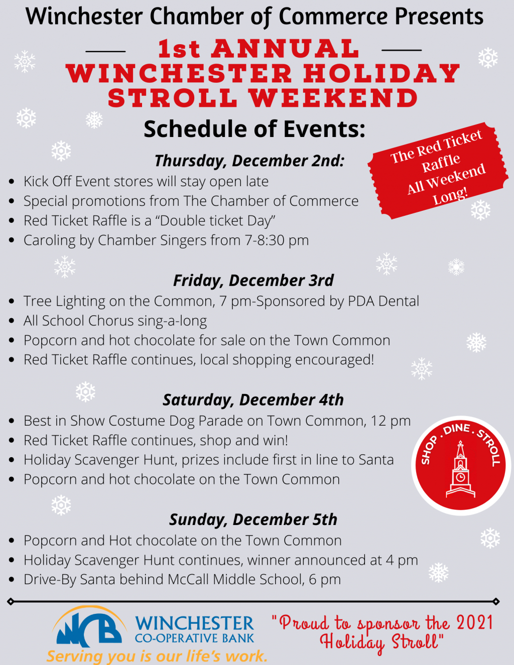 1st Annual Winchester Holiday Stroll Weekend