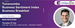 Image for Toowoomba Business Sentiment Index Business Breakfast