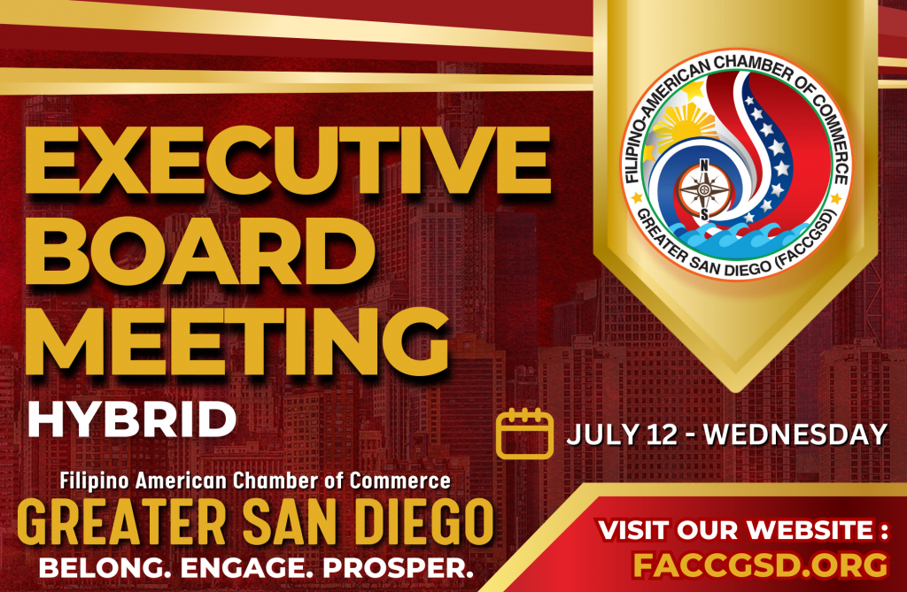 FACCGSD Executive Board meeting Hybrid