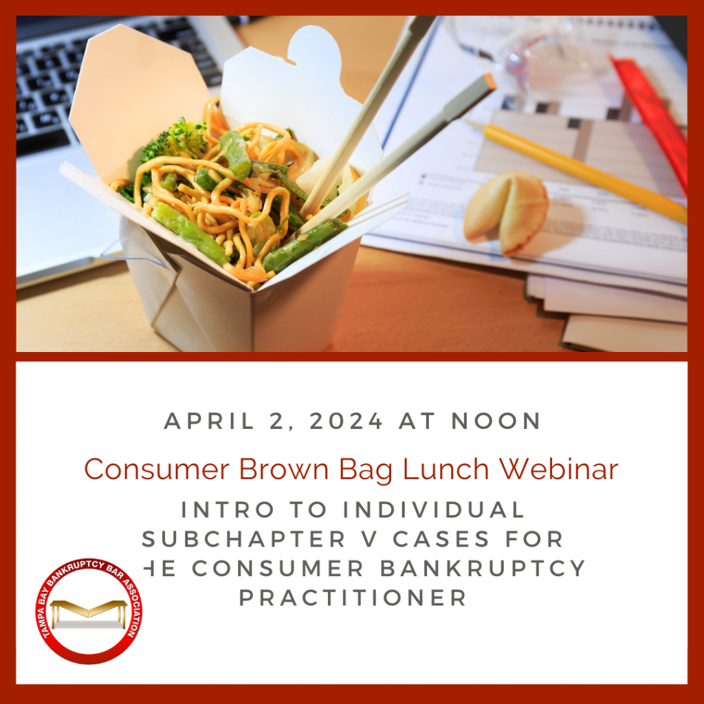 Consumer Lunch Tampa Bay Bankruptcy Bar Association