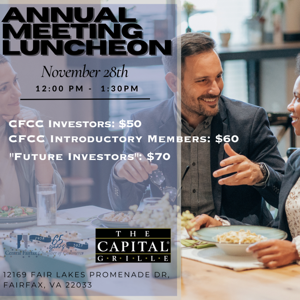 Image for Central Fairfax Chamber of Commerce Annual Meeting