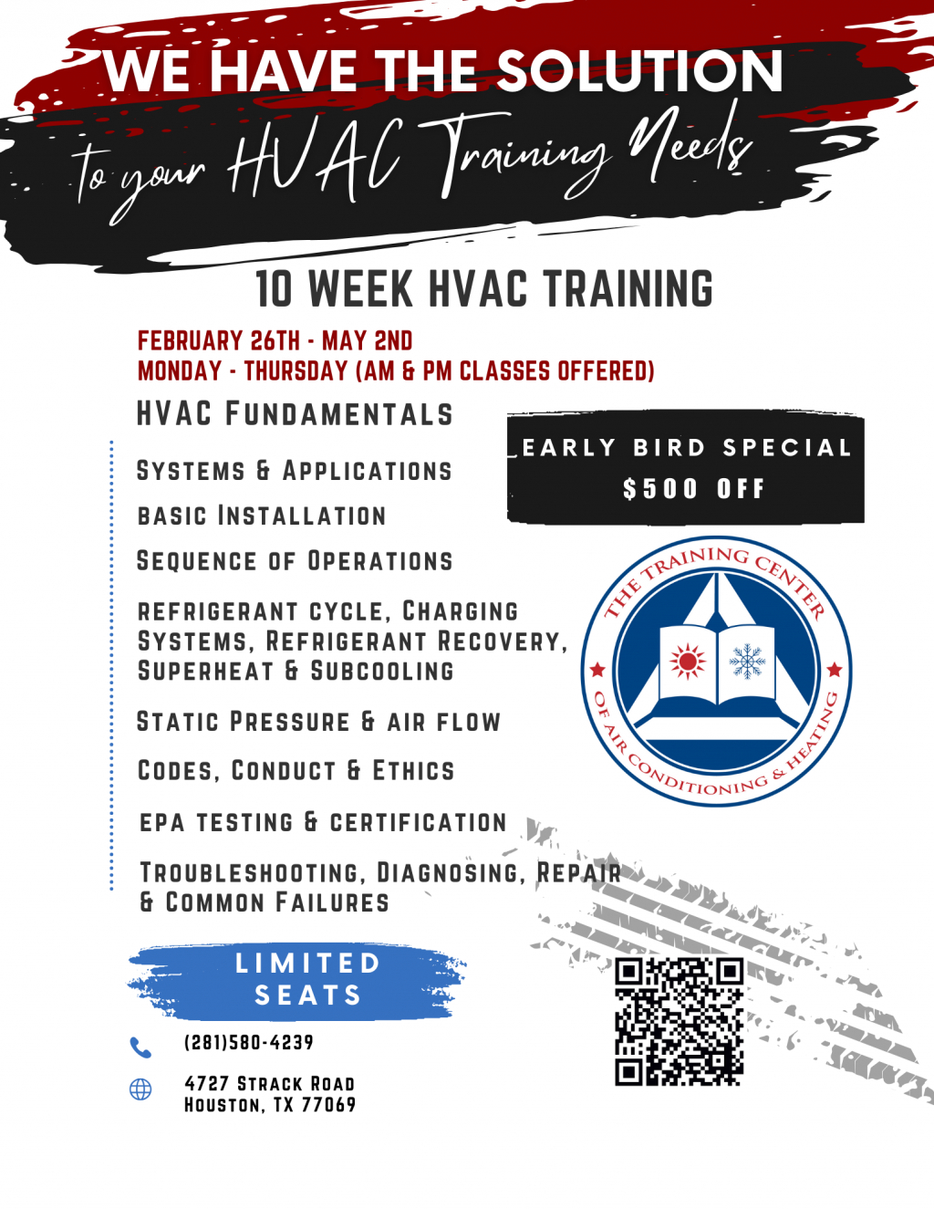 EVENING CLASS 530830 PM 10 Week HVAC Training Class