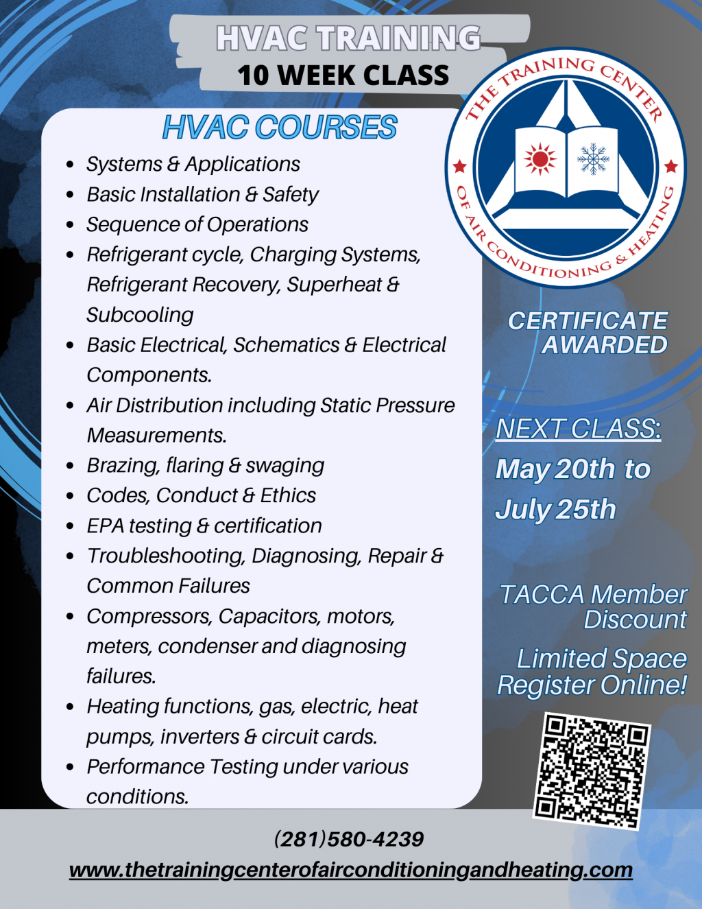 Image for EVENING CLASS 530830 PM 10 Week HVAC Training Class