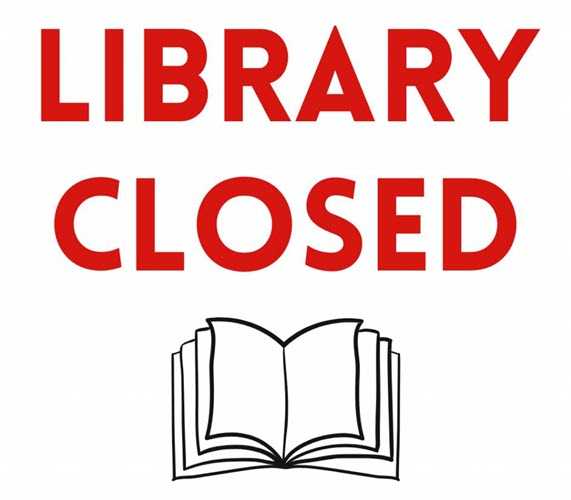 Library Closed Sign Clip Art Library Closed Sign | TPT