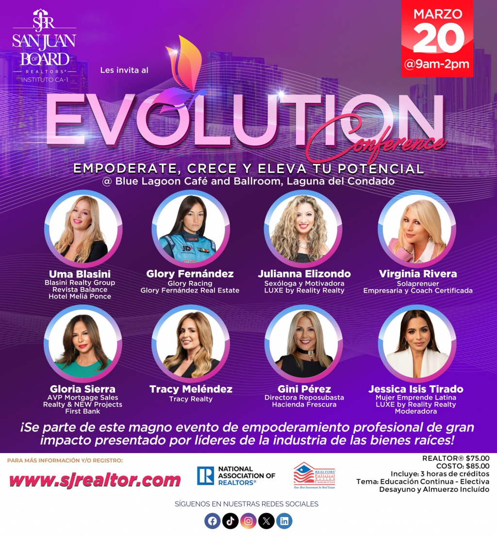 SJBR-SEMINARIO PRESENCIAL – EVOLUTION CONFERENCE – Puerto Rico ...
