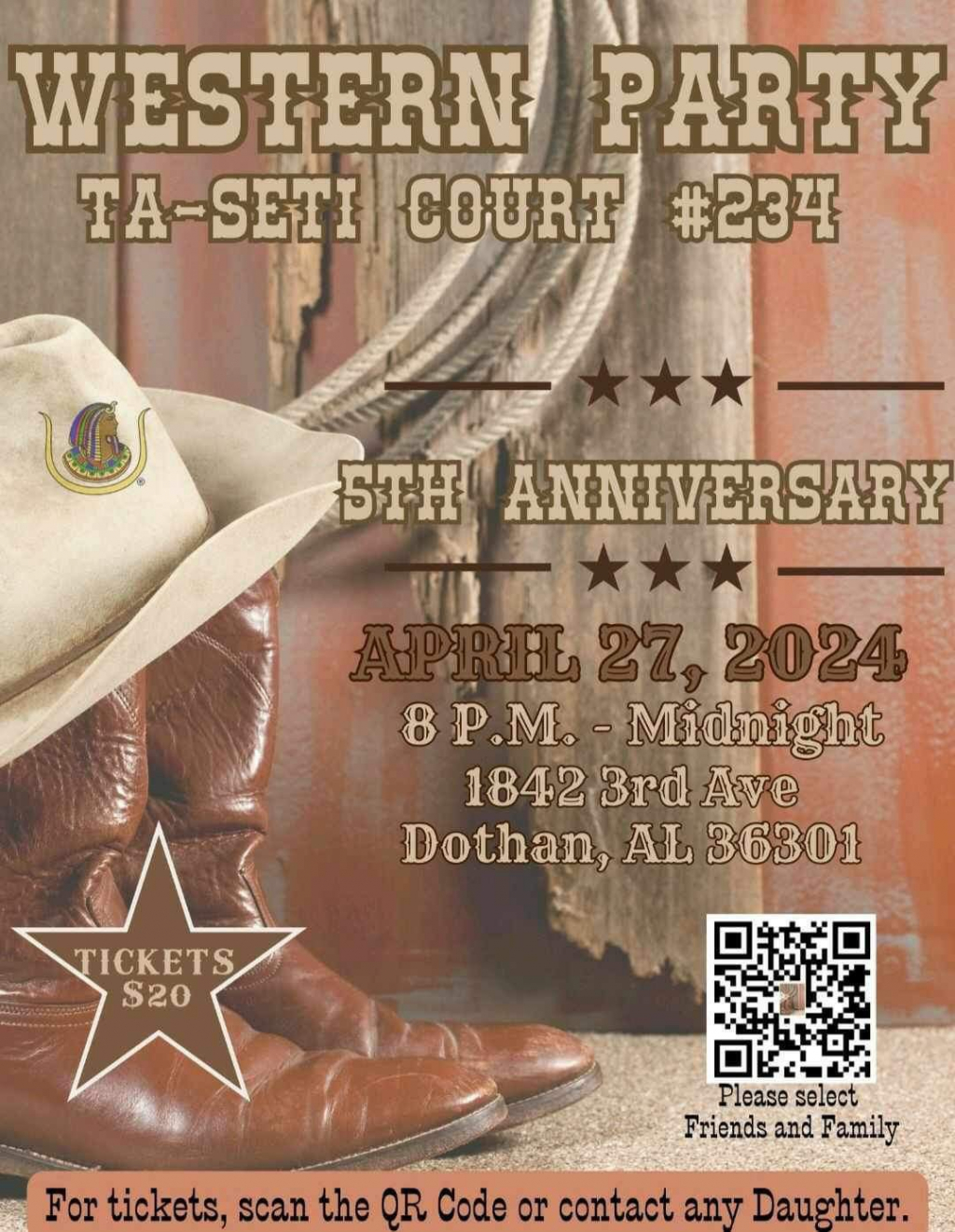 Western day with the daughters Computer Printing Etc. Project A