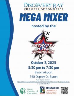Image for After Hr Business Mixer-Mega Mixer Including DB, Brentwood and OakleyHosted by the Patriots Jet Team Foundation