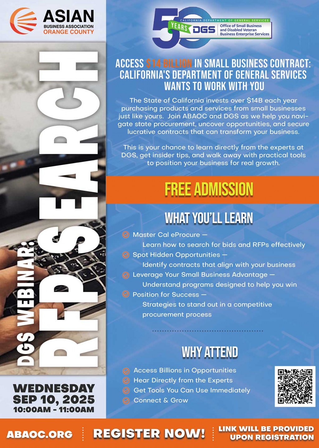 California Department of General Services (DGS) Prime Event Virtual ...