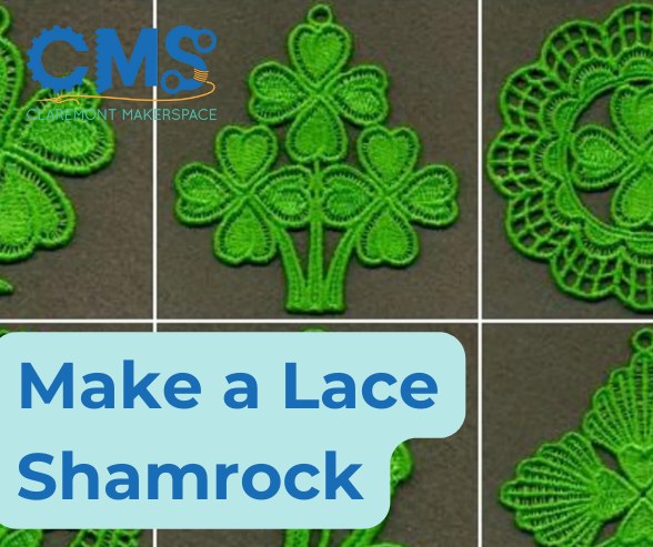 Image for Make a Lace Shamrock with Embroidery Machine