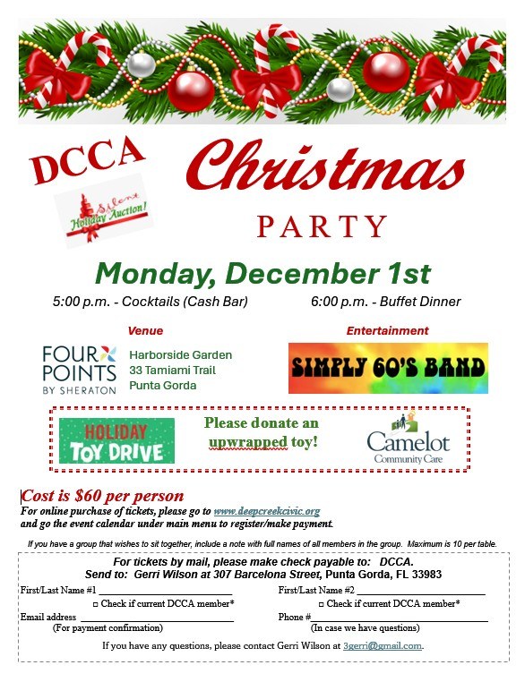 DCCA Annual Christmas Party – Deep Creek Civic Association