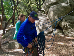 Image for Rock Climbers Multi Pitch Techniques Class Outdoors at Castle Rock State Park, 8/15