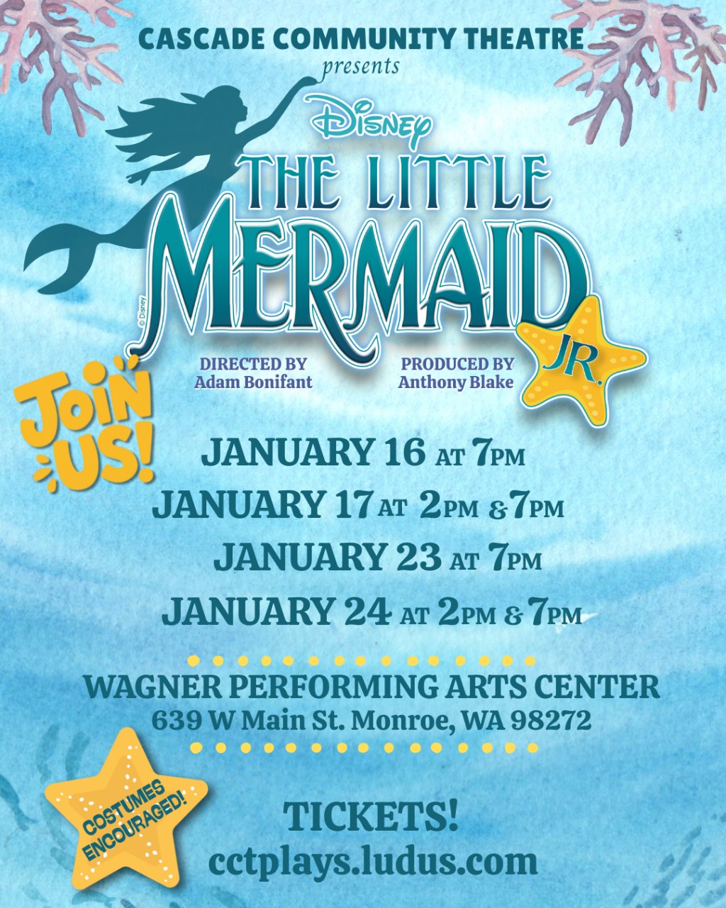 Image for Disney's The Little Mermaid Jr. Tickets on Sale