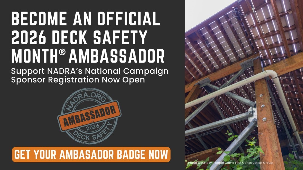 Image for 2026 Deck Safety Ambassador Registration