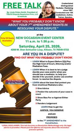 Image for MOST PEOPLE DO NOT REALIZE THEIR 7TH AMENDMENT RIGHTS CAN DECIDE WHETHER A DISPUTE DRAINS THEIR MONEY OR HELPS THEM WIN IT BACK. Register To Learn How!!