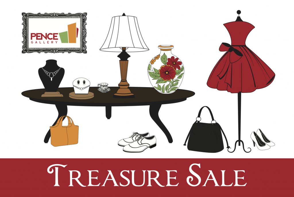 Flyer for Pence Gallery Treasure Sale