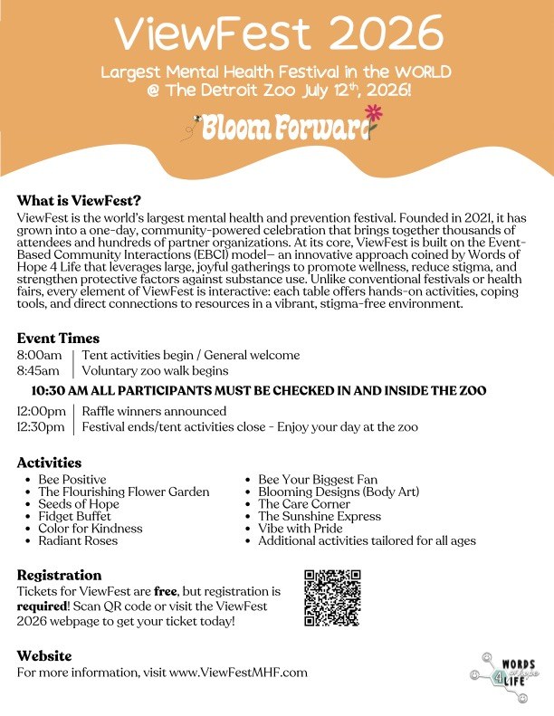 Image for ViewFest 2026 Mental Health Festival: Bloom Forward