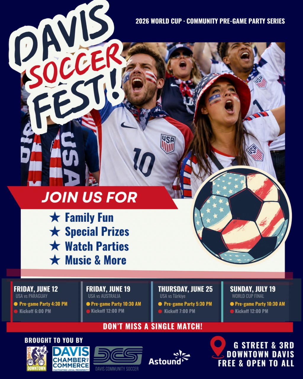 Flyer for Davis Soccer Fest