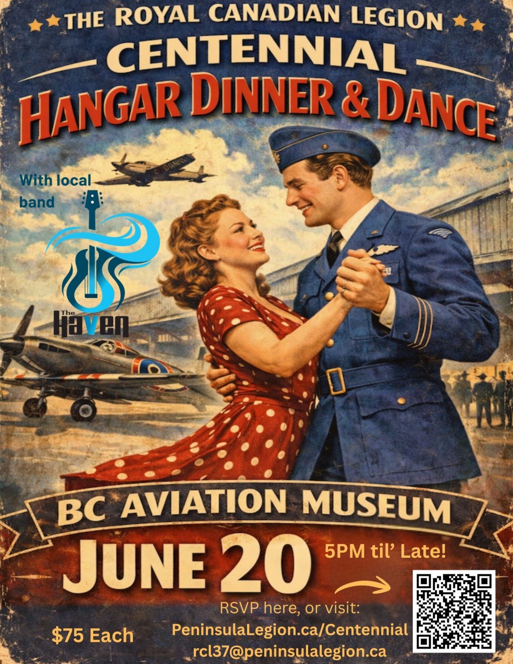 The Royal Canadian Legion Centennial Hangar Dinner and Dance