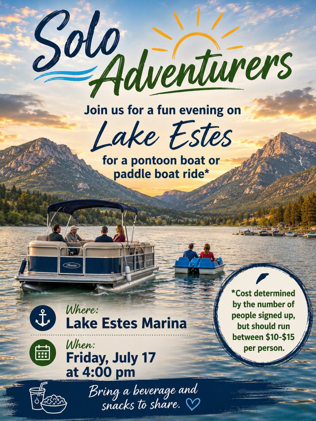 Solo Adventurers – Pontoon ride at Lake Estes – The Estes Park ...