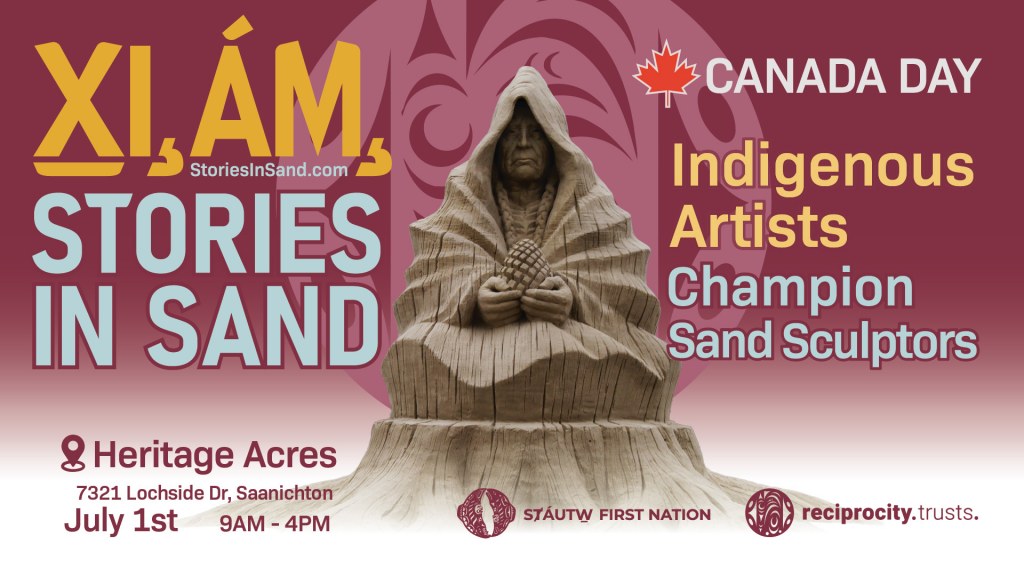 X̱I,ÁM, Stories in Sand