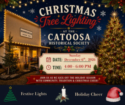 Image for Christmas Tree Lighting at the Catoosa Historical Society