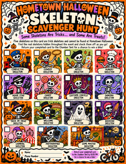 Image for Hometown Halloween - Skeleton Scavenger Hunt