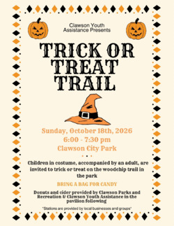 Trick or Treat Trail flyer