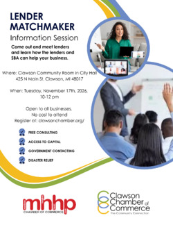 Lender Matchmaking flyer